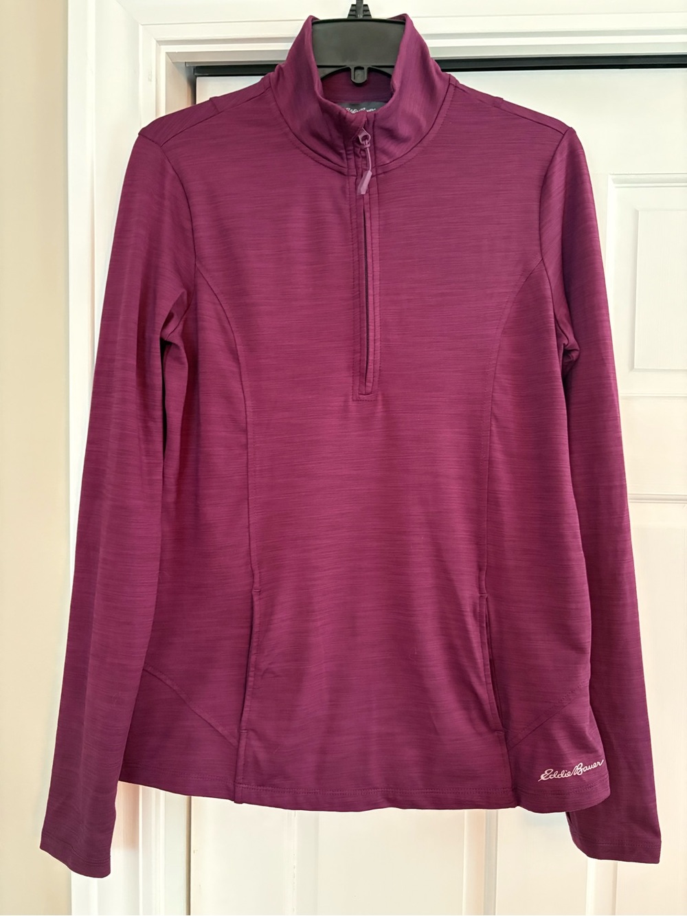 Eddie Bauer Women's Plum Half-Zip Performance Top